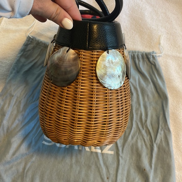 Suarez Wood and Shell Bag NWOT - Picture 5 of 8